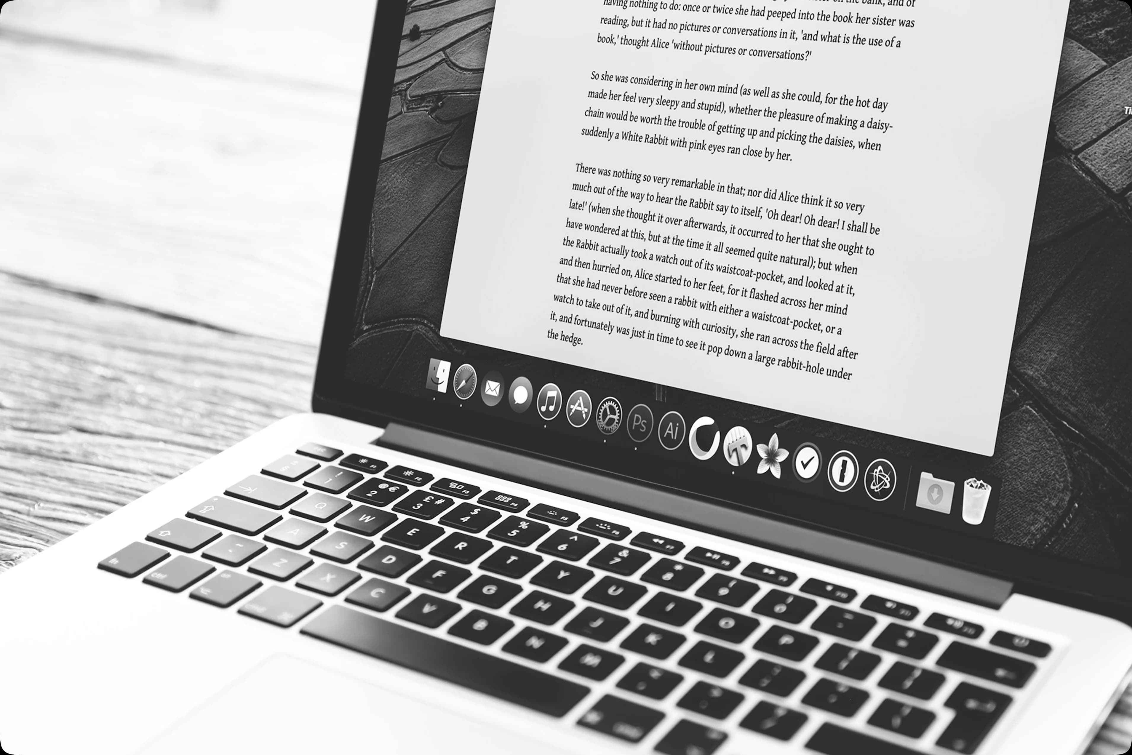 Writing notes and a laptop