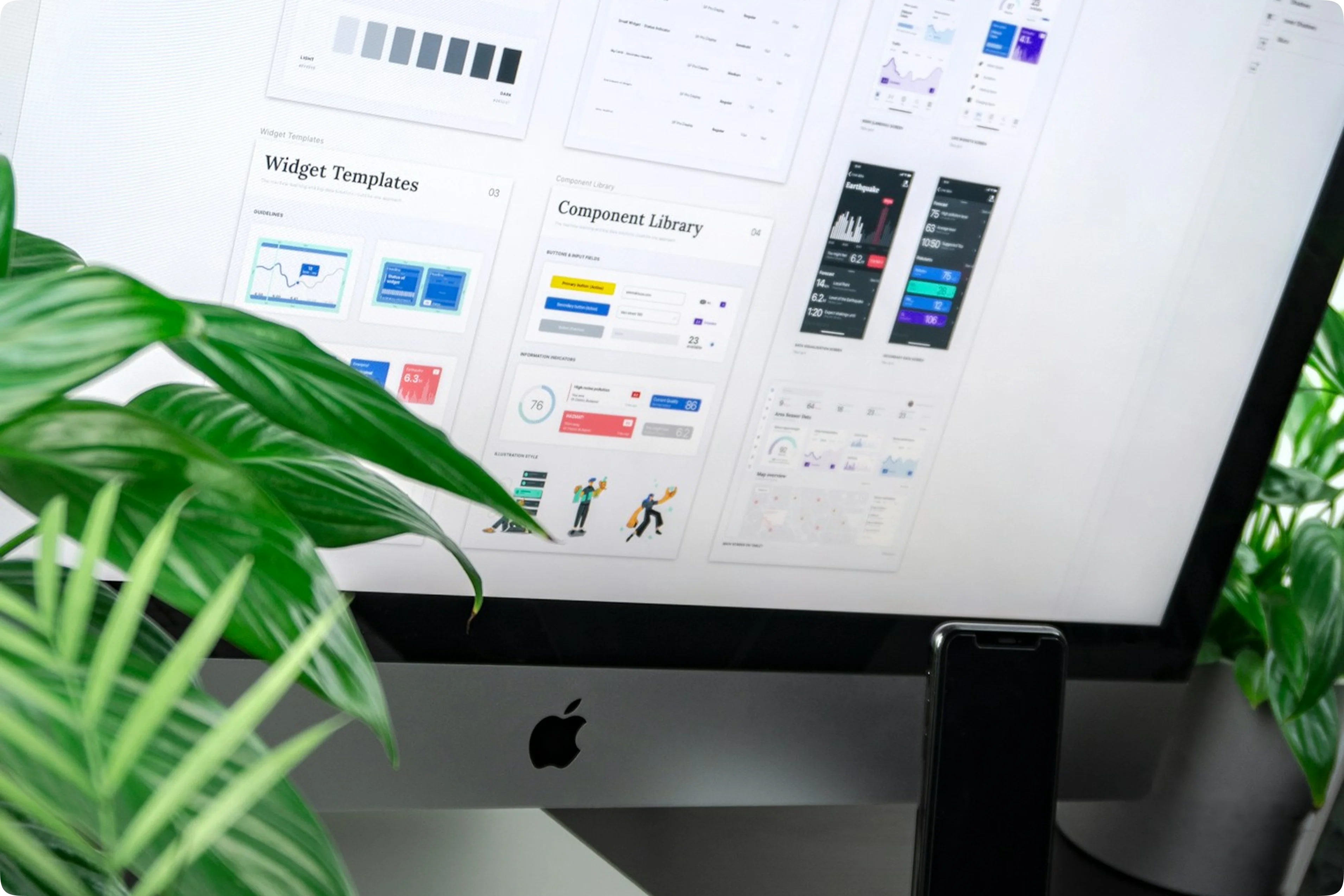 Website design mockups